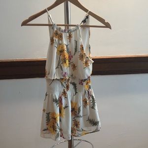 Express smocked peplum tank - xxs